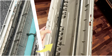 ケーシング分解洗浄のビフォーアフター写真