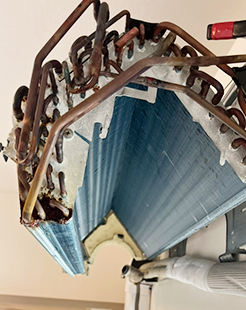 アルミフィンの裏側